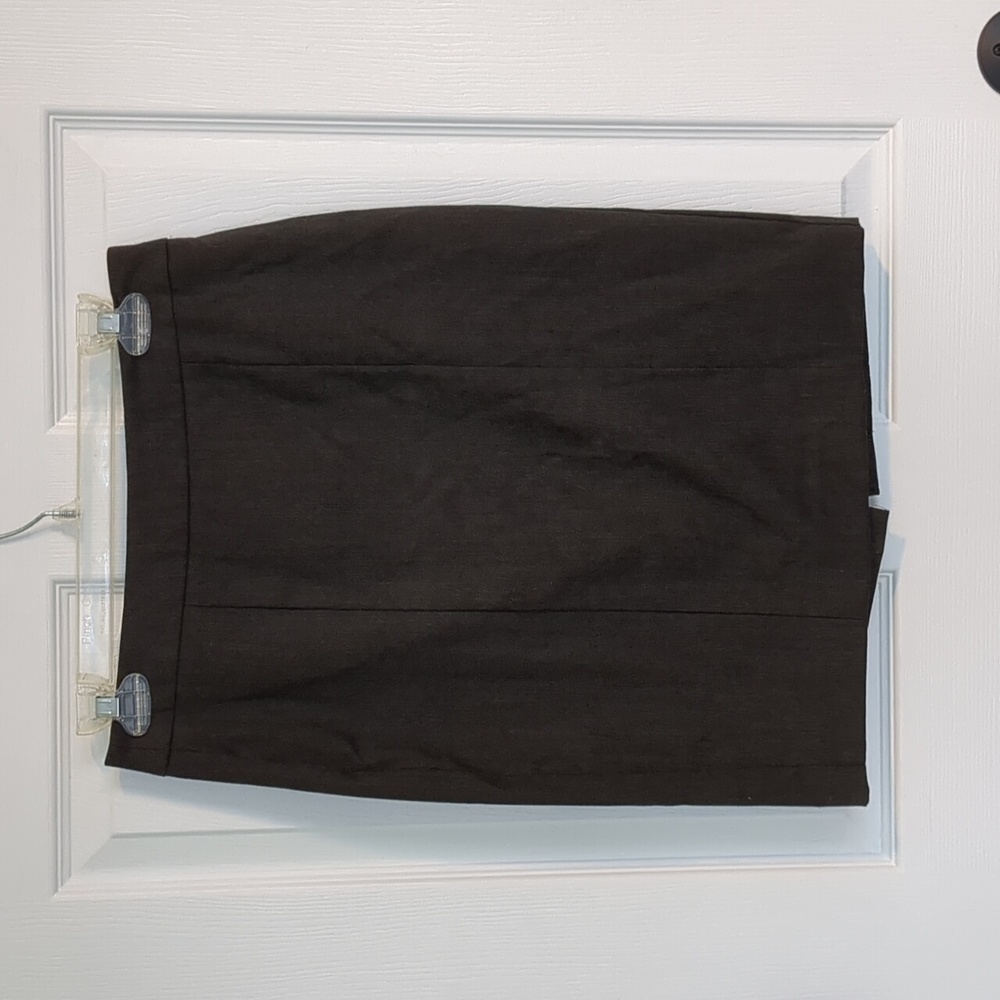 Ann Taylor Skirt Size 4P Brown Gray Knee Length